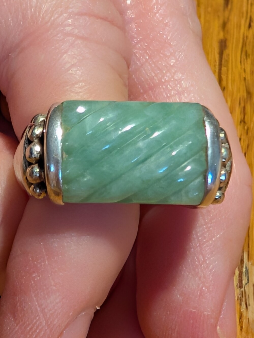 Judith Ripka Jade Ring - Picture 3 of 5